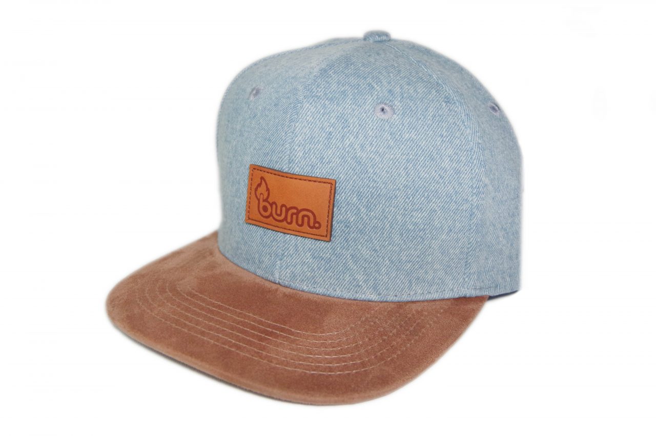 Light Denim Suede Logo