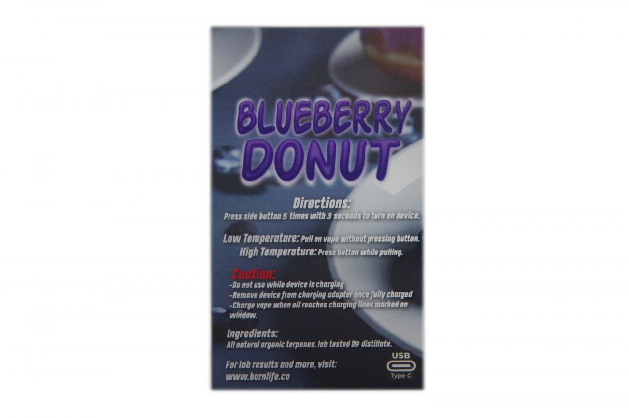 Burn - 3G - Blueberry Donut (Indica) - Image 2