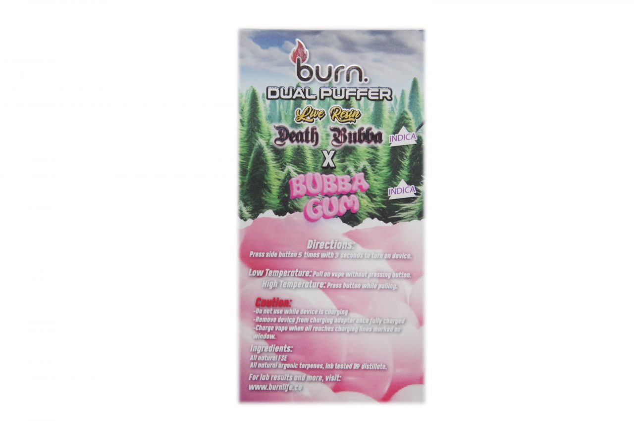 Burn - Dual Puffer - Death Bubba LR/Bubba gum - Image 2