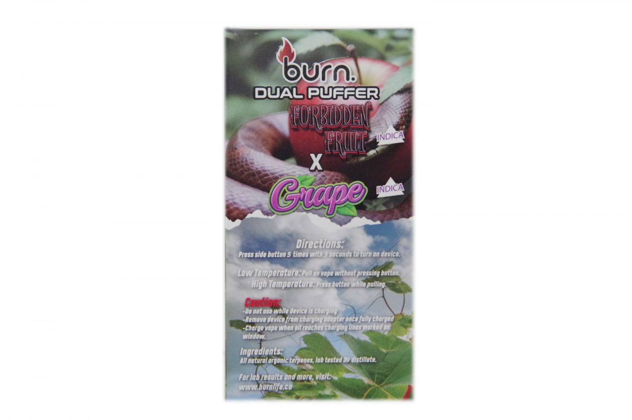 Burn - Dual Puffer - Forbidden Fruit/Grape - Image 2