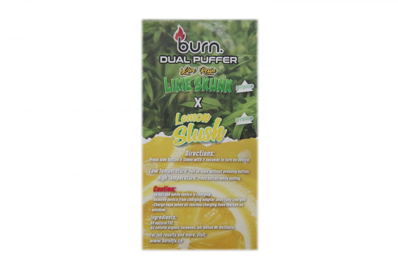 Burn - Dual Puffer - Lime Skunk LR/Lemon Slush - Image 2