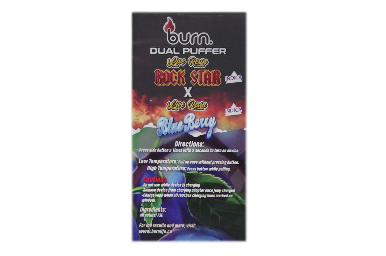 Burn - Dual Puffer - Rockstar LR/Blueberry LR - Image 2